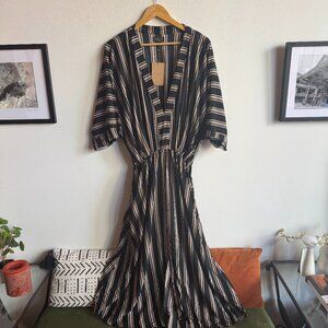 NWT Uma & Leopold Striped Kaftan Dress - Plus Size